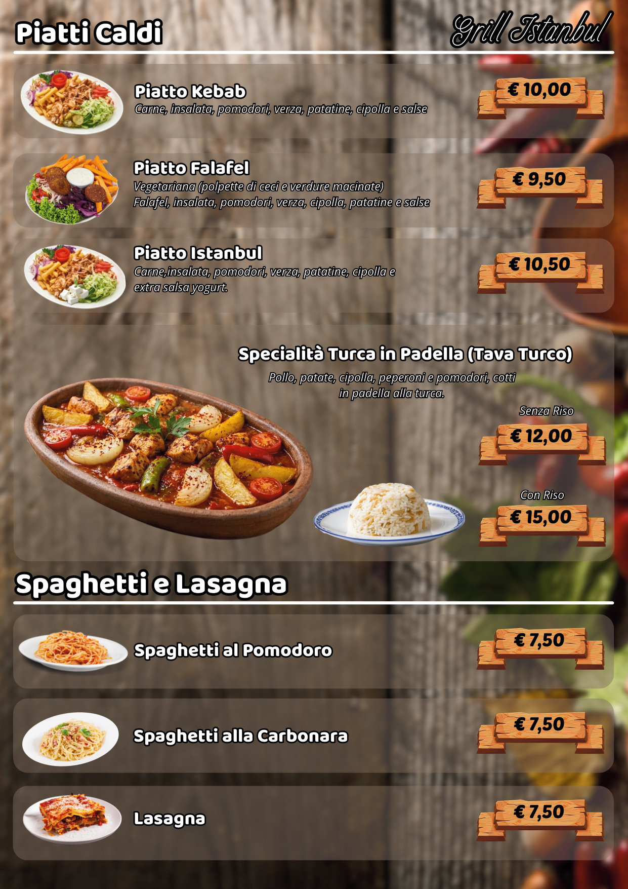 Menu — Piatti Caldi